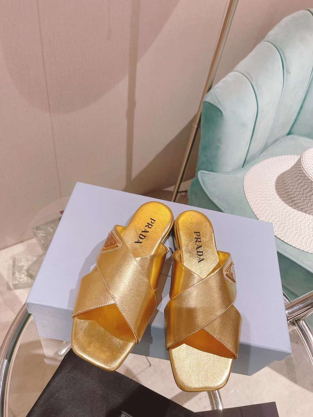 Prada Leather Sandals