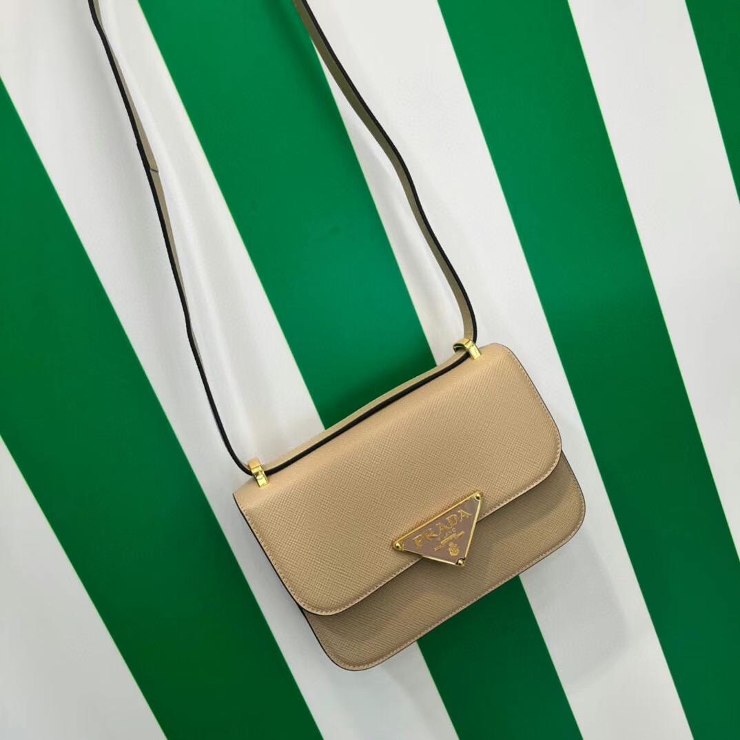 Prada Emblème Saffiano Shoulder Bag