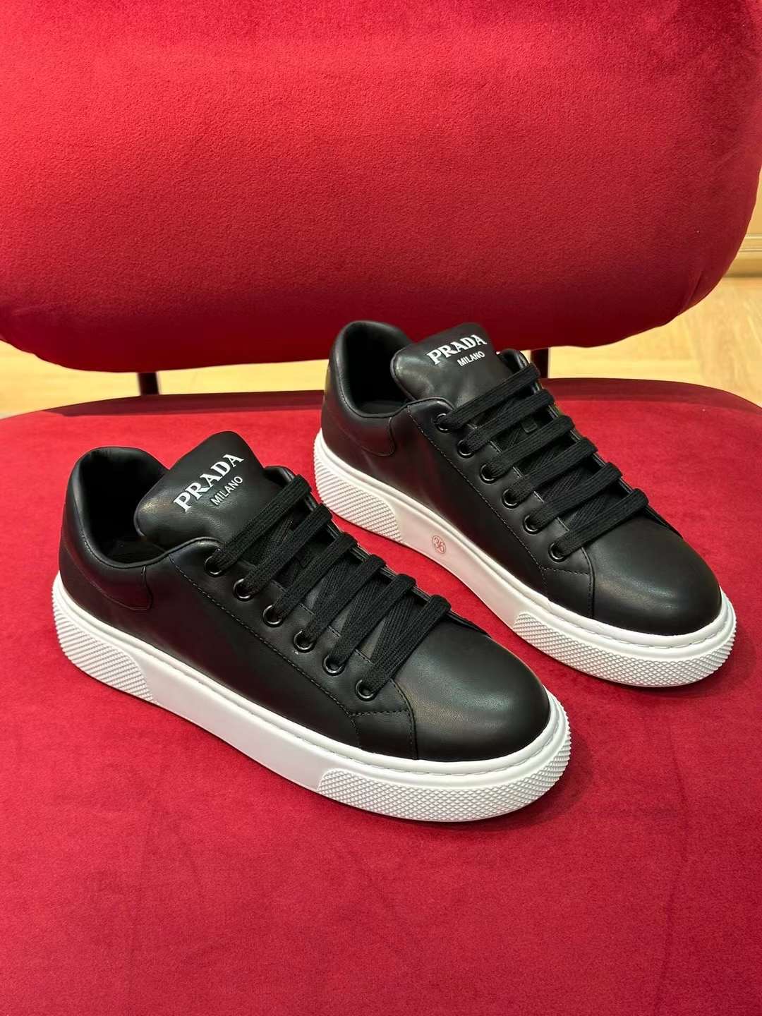 Prada Leather Sneakers