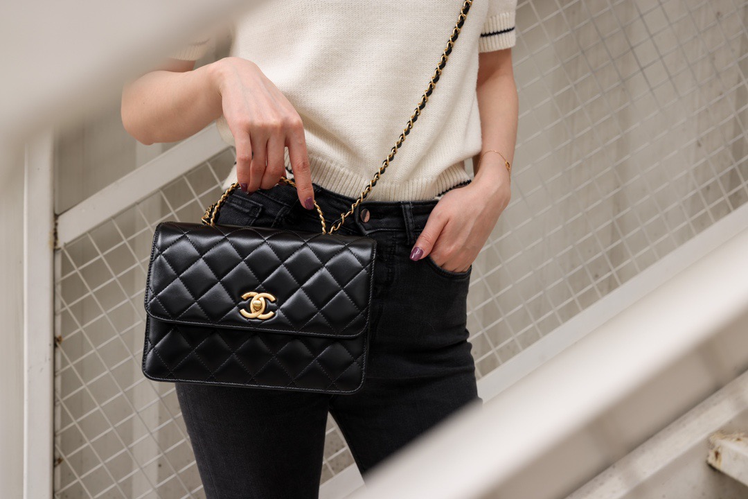 Chanel Small Flap With Top Handle