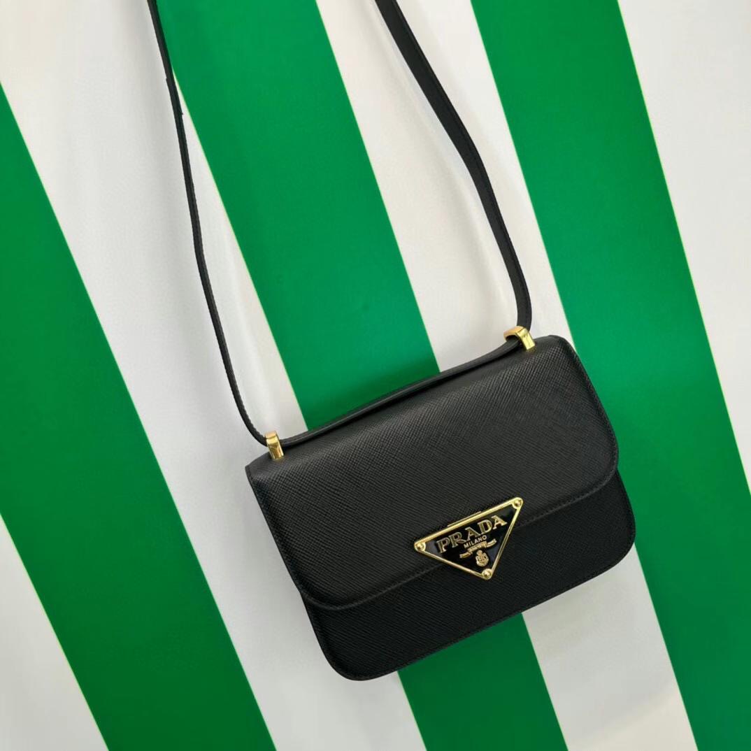 Prada Emblème Saffiano Shoulder Bag