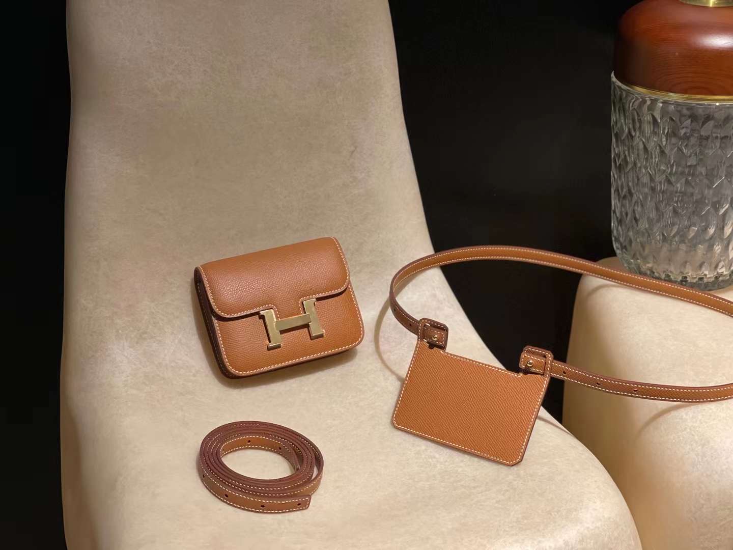 Hermès Constance Slim Wallet Gold GHW