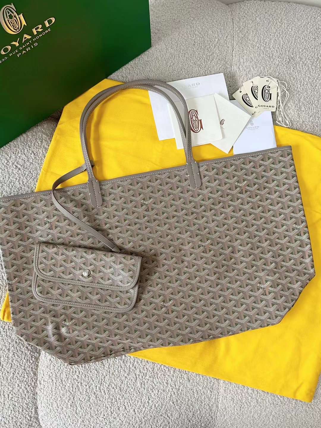 Goyard St Louis Claire-Voie Taupe GM