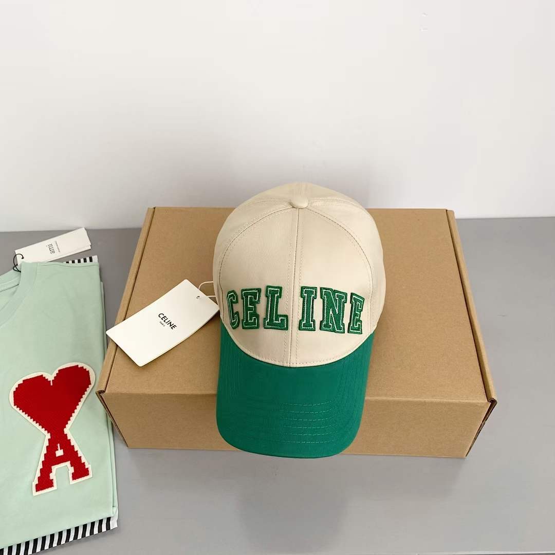 Celine Baseball Cap In Cotton