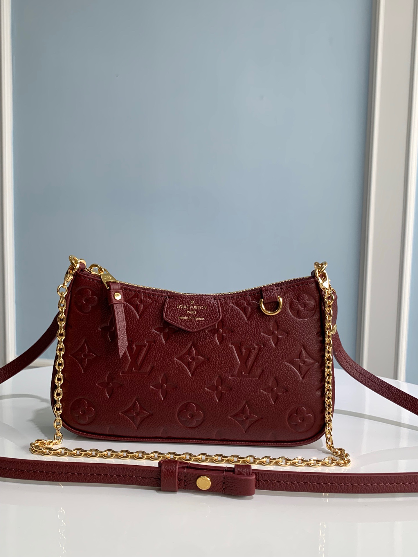 Prada Brushed Leather Shoulder Bag