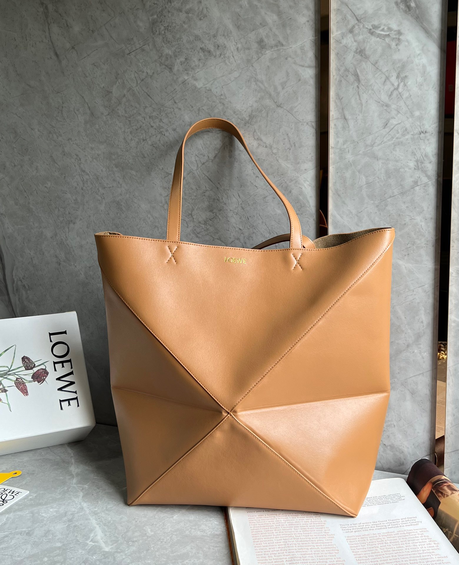 Prada Brushed Leather Shoulder Bag