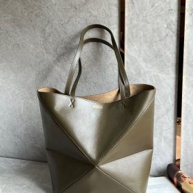 Prada Brushed Leather Shoulder Bag