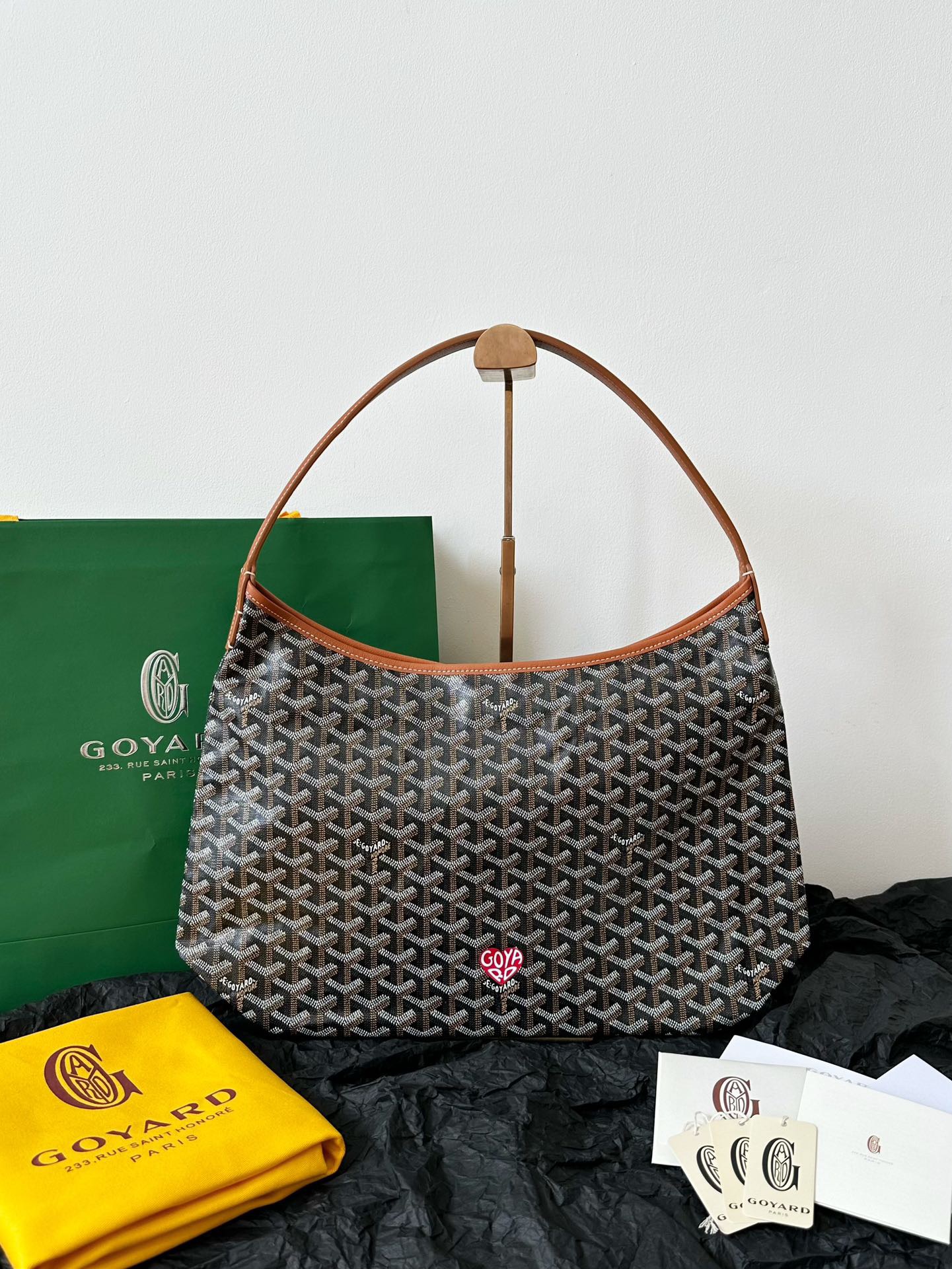 Goyard Bohème Hobo Bag With Heart Symbol