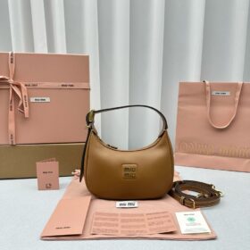 Miu Miu Leather Hobo Bag