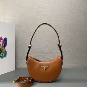 Prada Arqué Leather Mini Shoulder Bag