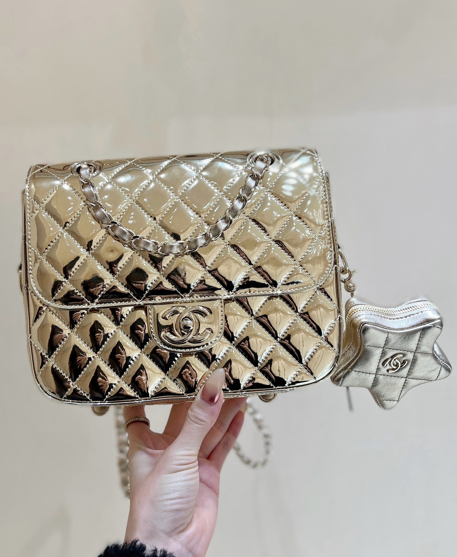 Chanel Backpack & Star Coin Purse