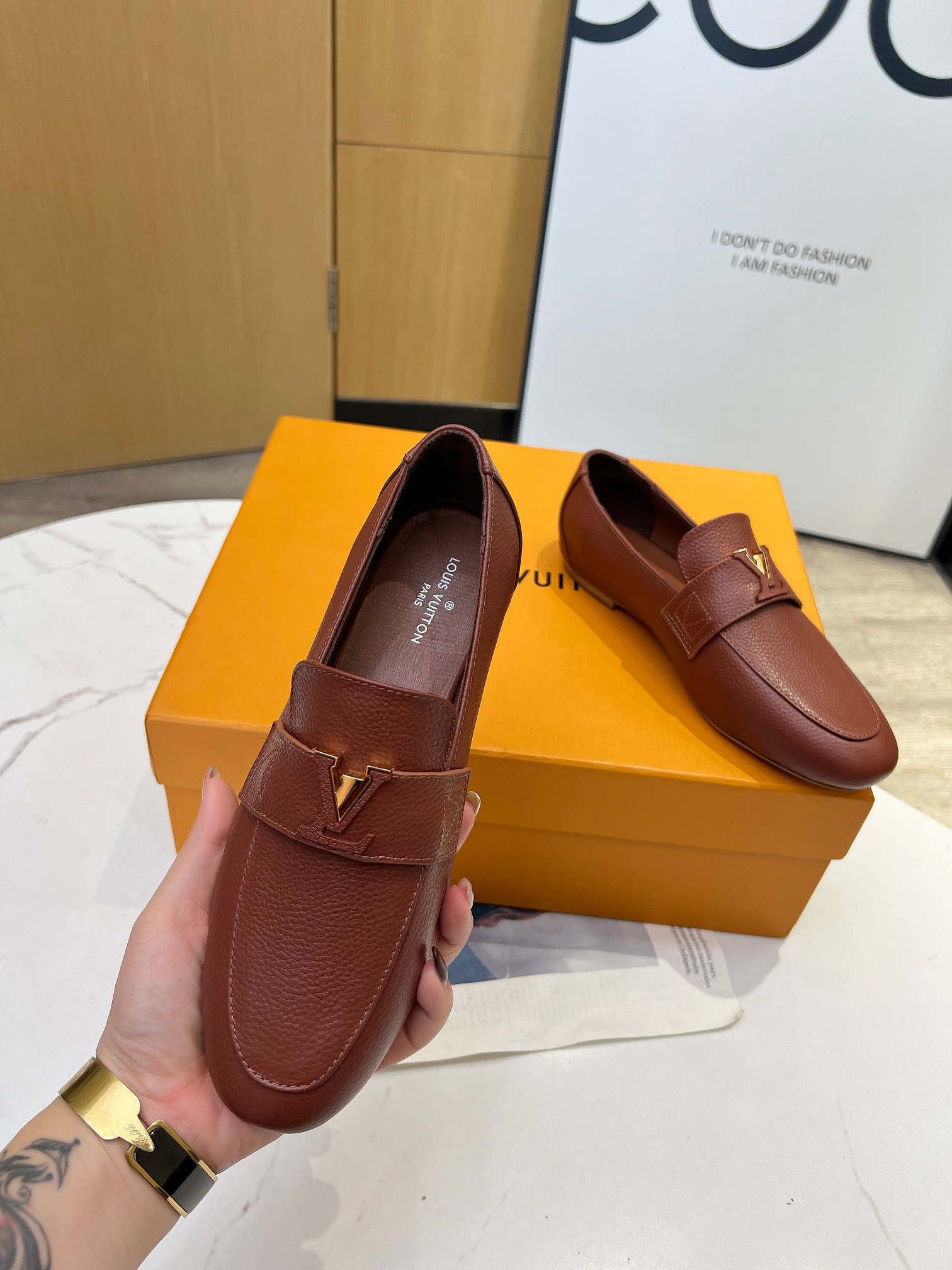 LV Capri Open-Back Loafer