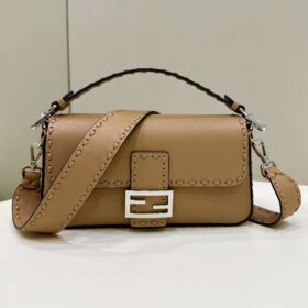 Fendi Baguette Bag With Oversize Topstitching Fendi Baguette Bag With Oversize Topstitching