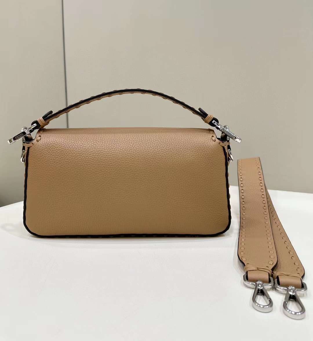 Fendi Baguette Bag With Oversize Topstitching Fendi Baguette Bag With Oversize Topstitching