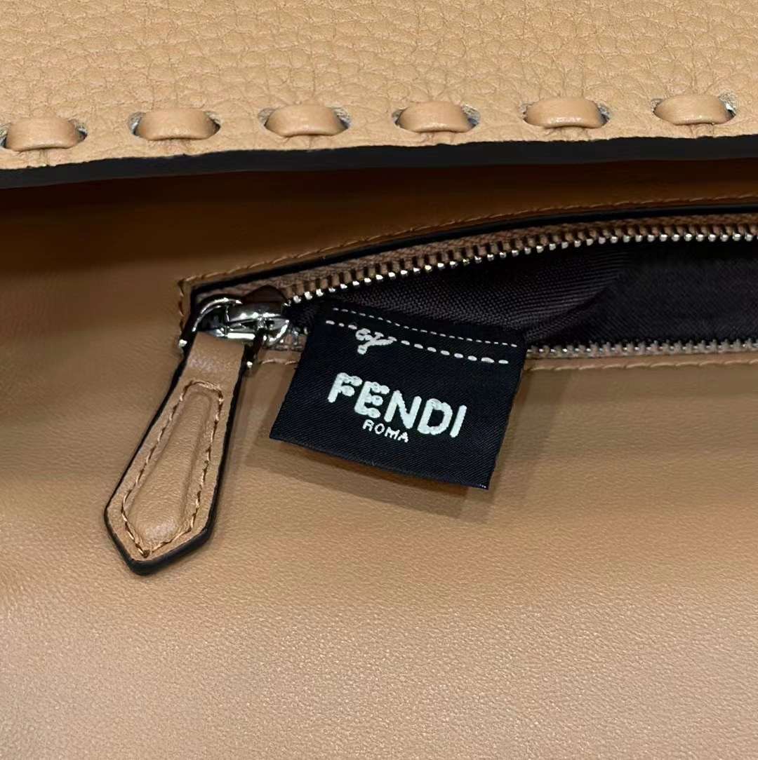 Fendi Baguette Bag With Oversize Topstitching Fendi Baguette Bag With Oversize Topstitching