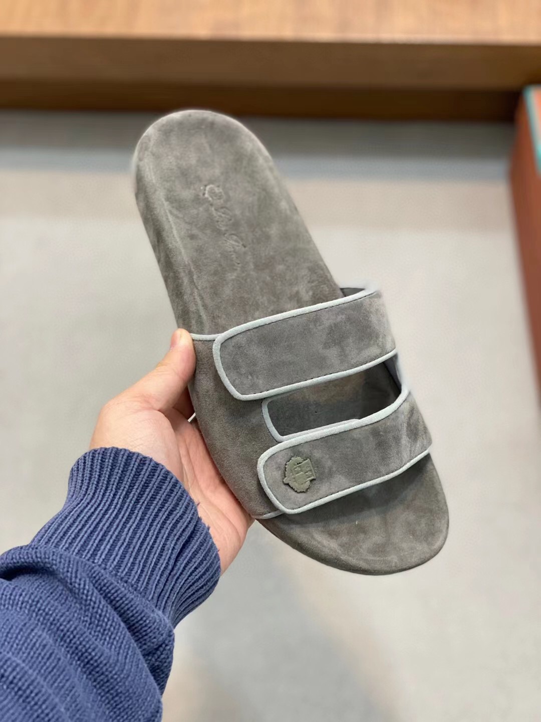 Loro Piana Waikiki Velcro-Strap Sandal