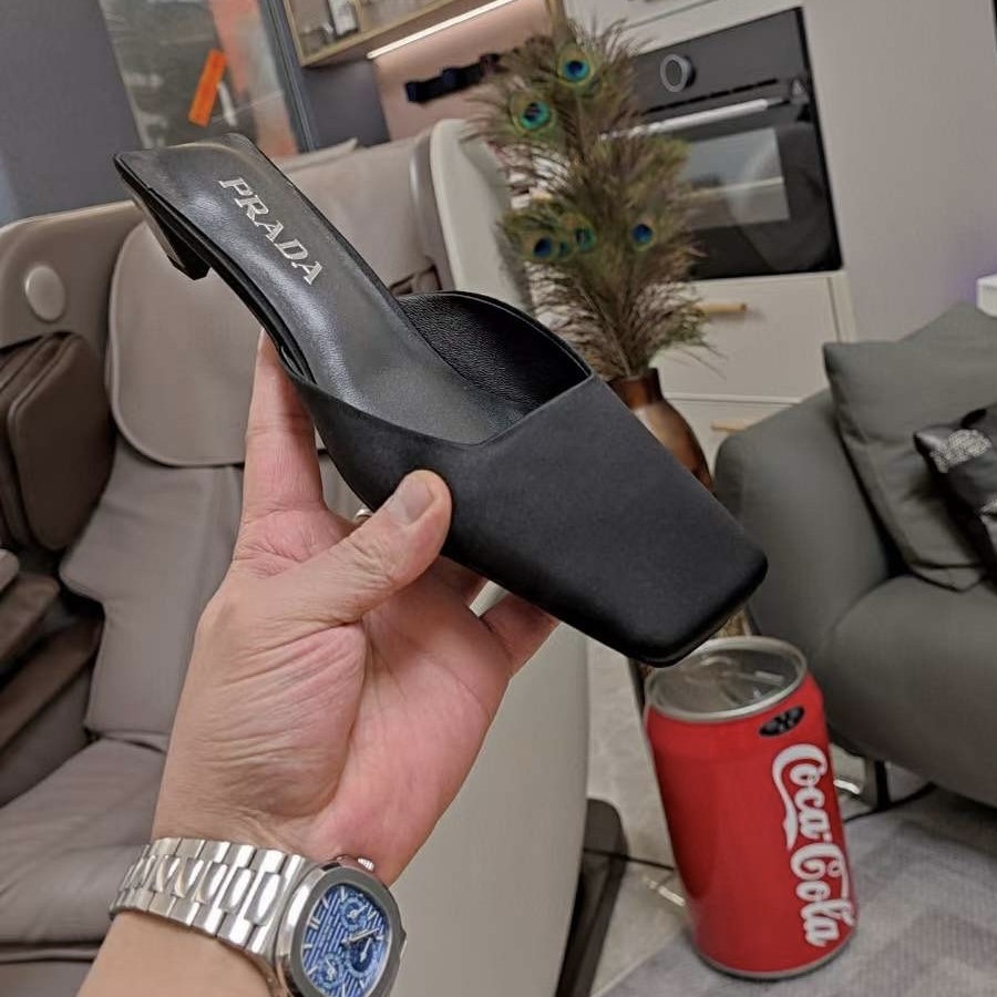 Prada Satin Mules