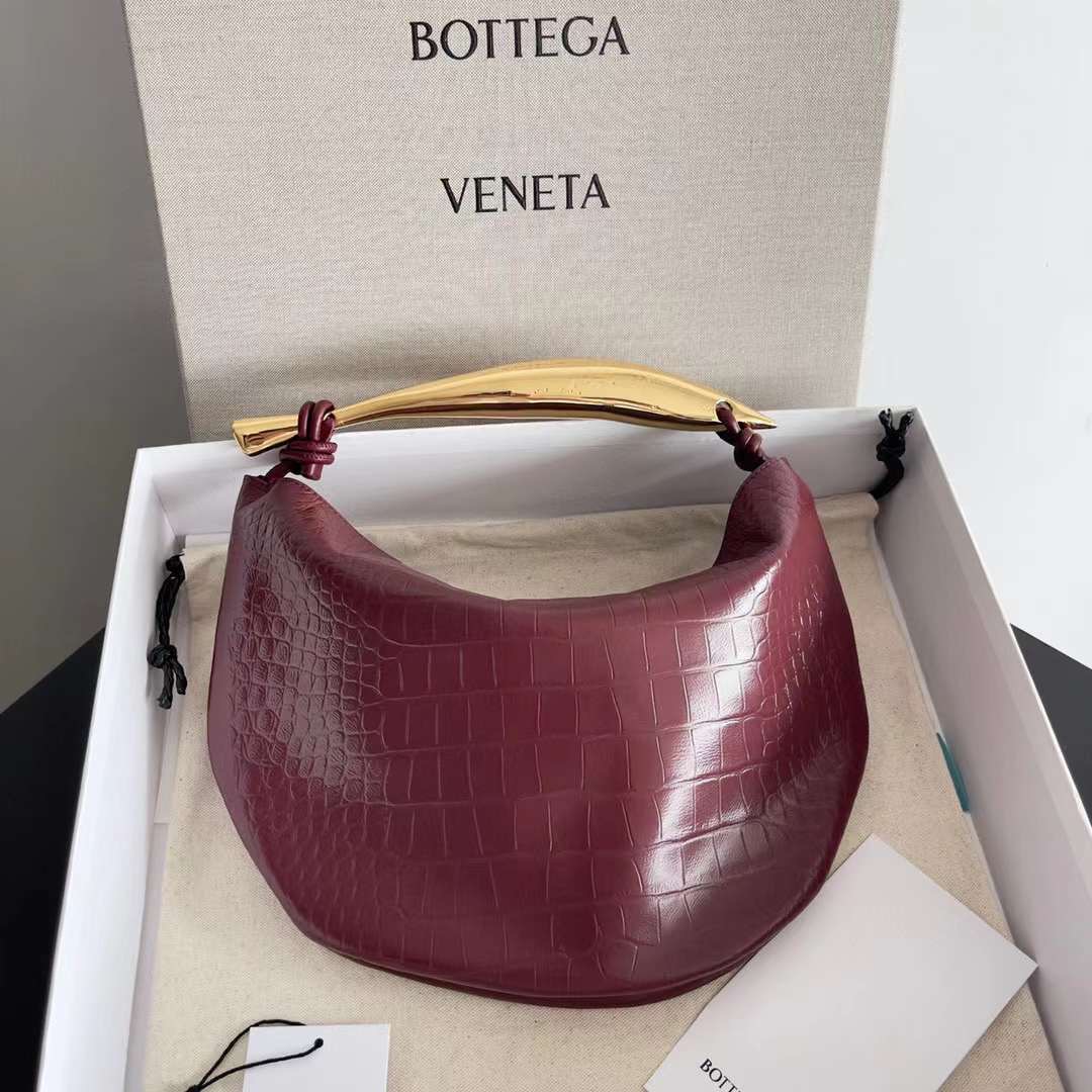 BV Sardine Bag Croco Embossed