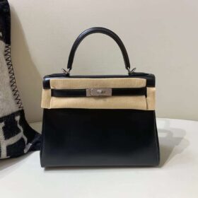 Hermès Kelly 28 Box Black PHW Hermès Kelly 28 Box Black PHW