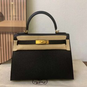 Hermès Kelly 28 Box Black PHW Hermès Kelly 28 Box Black PHW