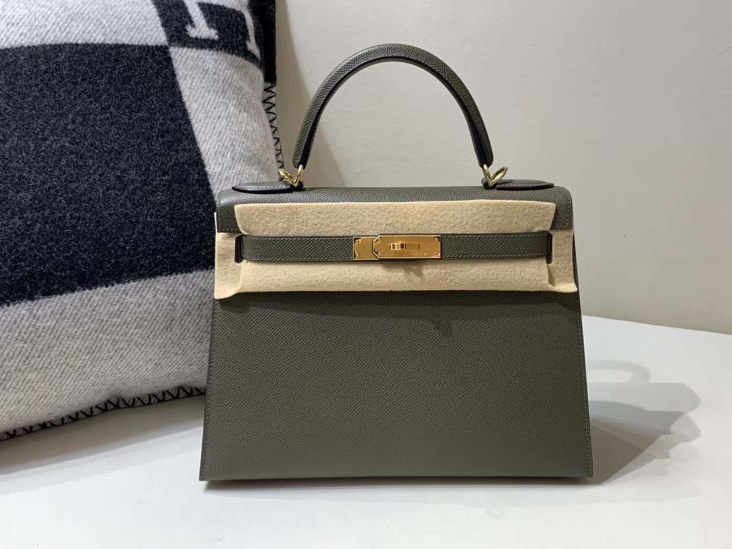 Hermès Kelly 28 Sellier Epsom Alezan GHW