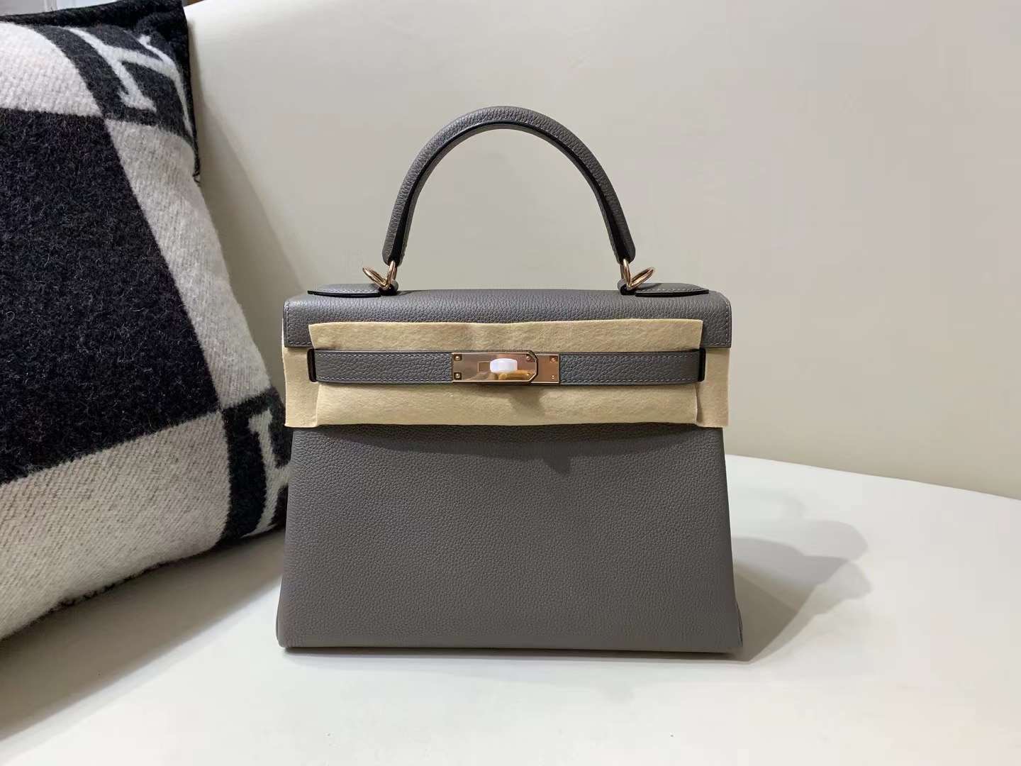 Hermès Kelly 28 Sellier Epsom Alezan GHW