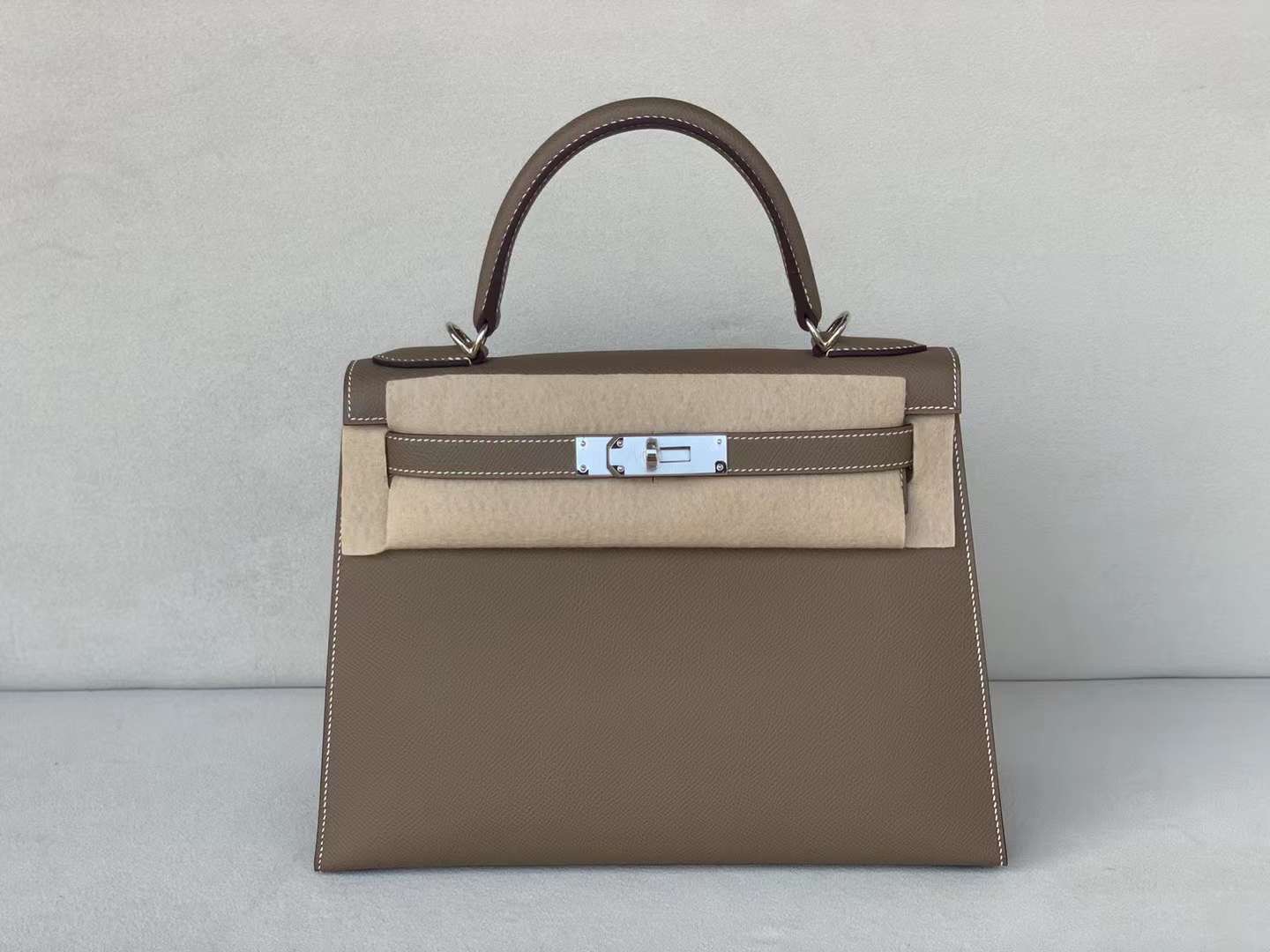 Hermès Kelly 28 Sellier Epsom Alezan GHW