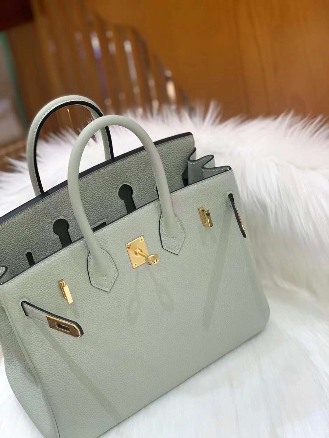 Hermès Birkin 25 Togo Gris Neve GHW Hermès Birkin 25 Togo Gris Neve GHW