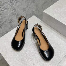 Miu Miu Logo Raffia Slides