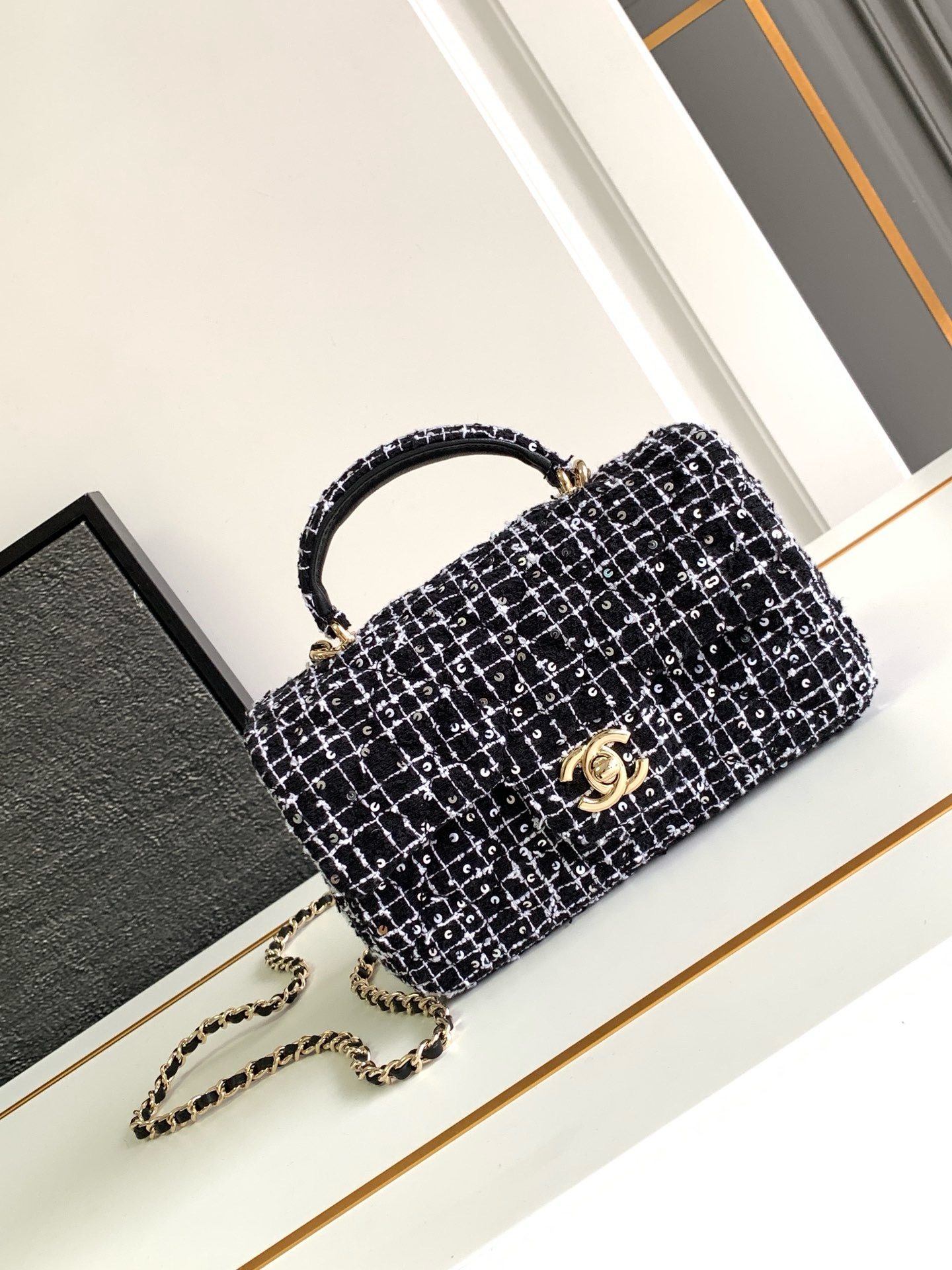 Chanel Mini Flap Bag With Top Handle