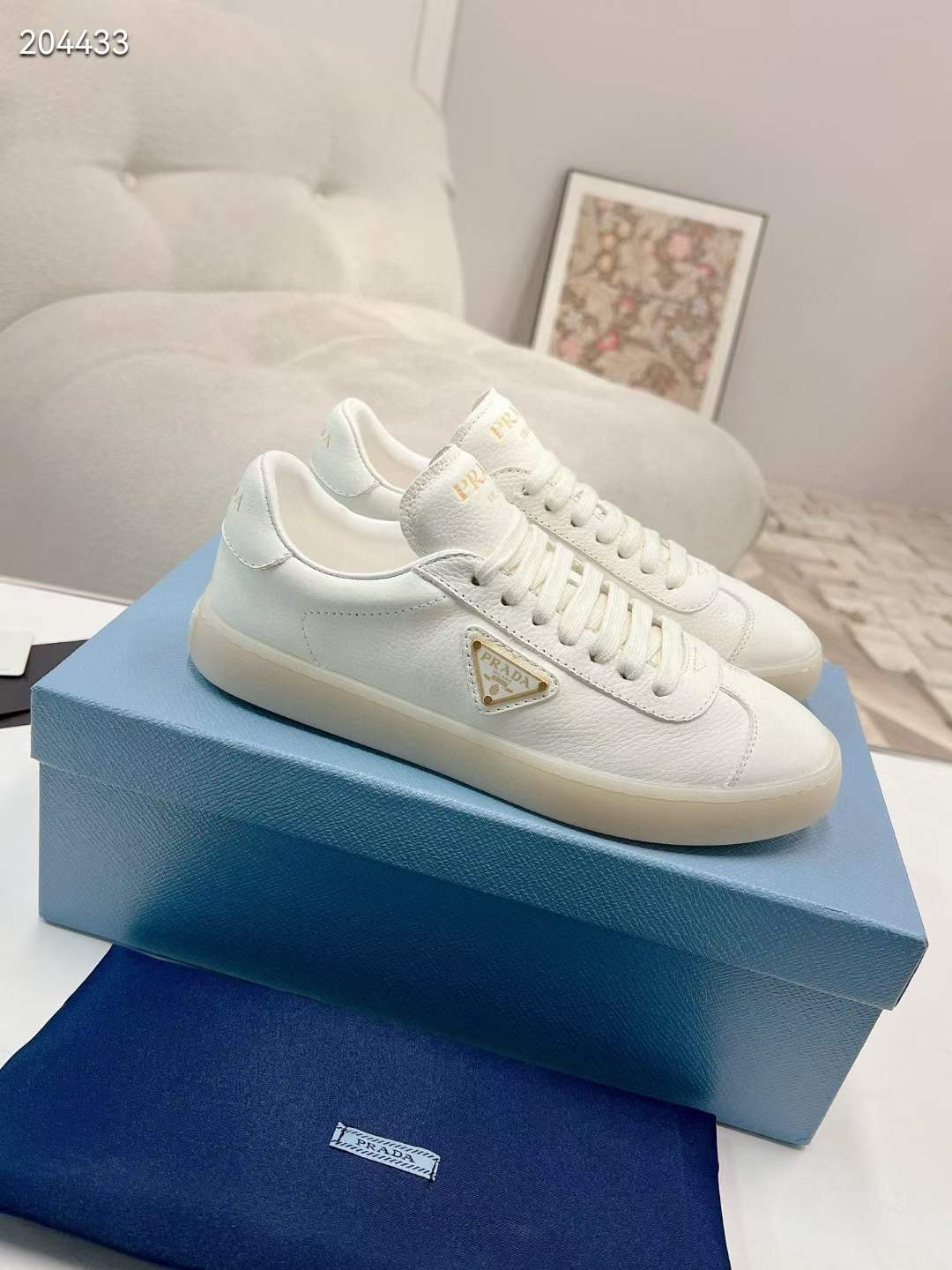 Prada Leather Sneakers