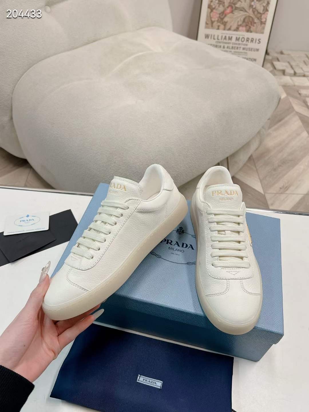 Prada Leather Sneakers Prada Leather Sneakers