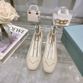 Prada Open-Sided Leather Pumps
