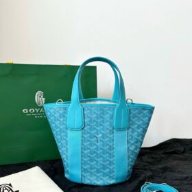 Goyard Belharra Turquoise PM Tote Bag
