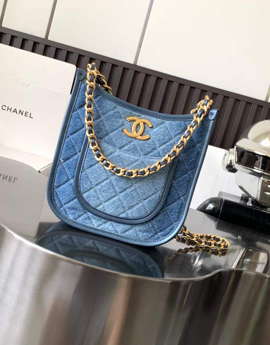 Chanel Hobo Handbag Denim