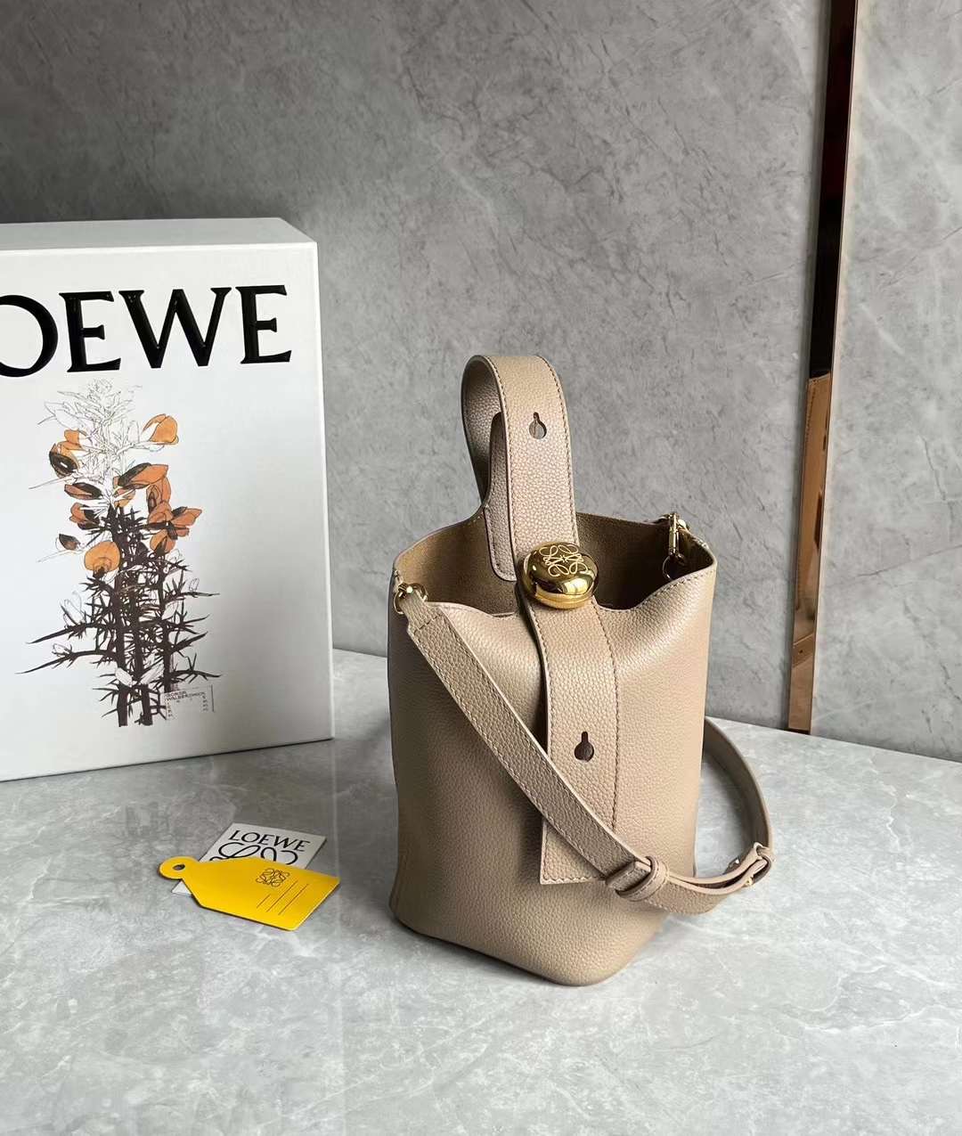 Loewe Mini Pebble Bucket Bag