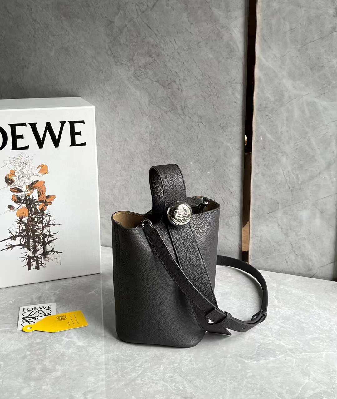 Loewe Mini Pebble Bucket Bag
