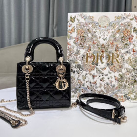 Lady Dior Mini Patent Calfskin Lady Dior Mini Patent Calfskin