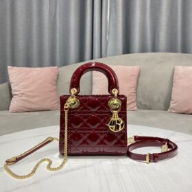 Lady Dior Mini Patent Calfskin Lady Dior Mini Patent Calfskin
