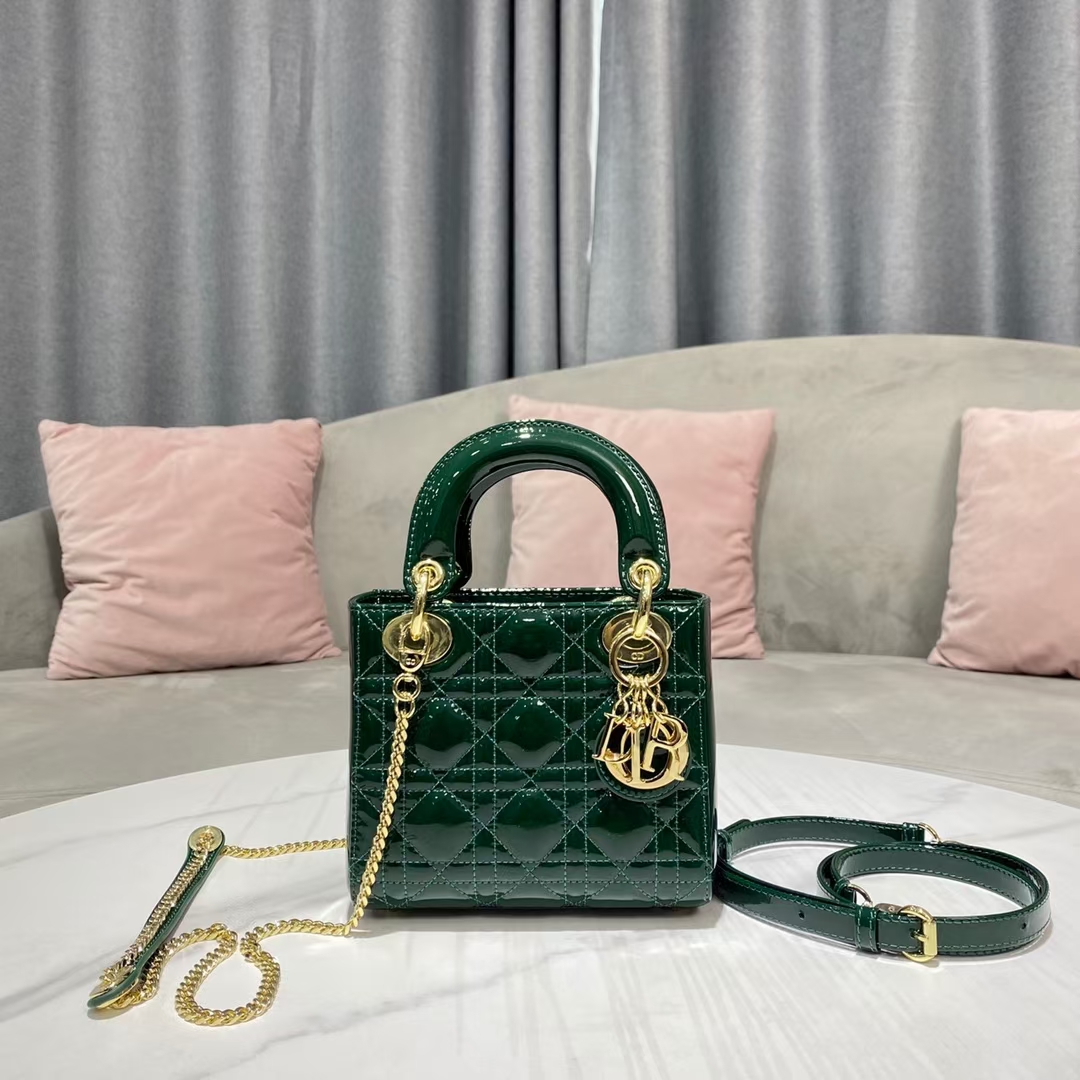 Lady Dior Mini Patent Calfskin