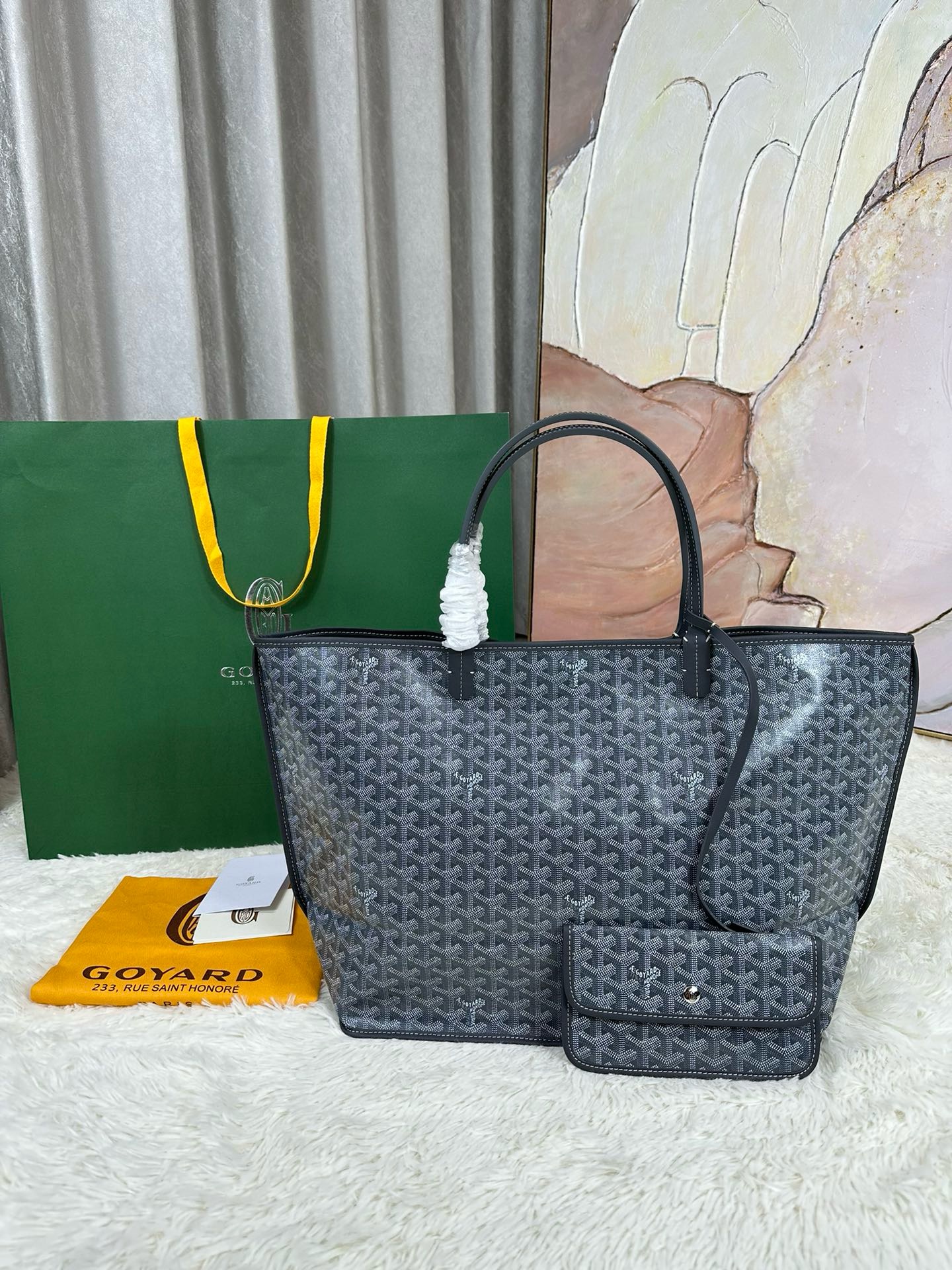 Goyard Anjou GM Black Tan