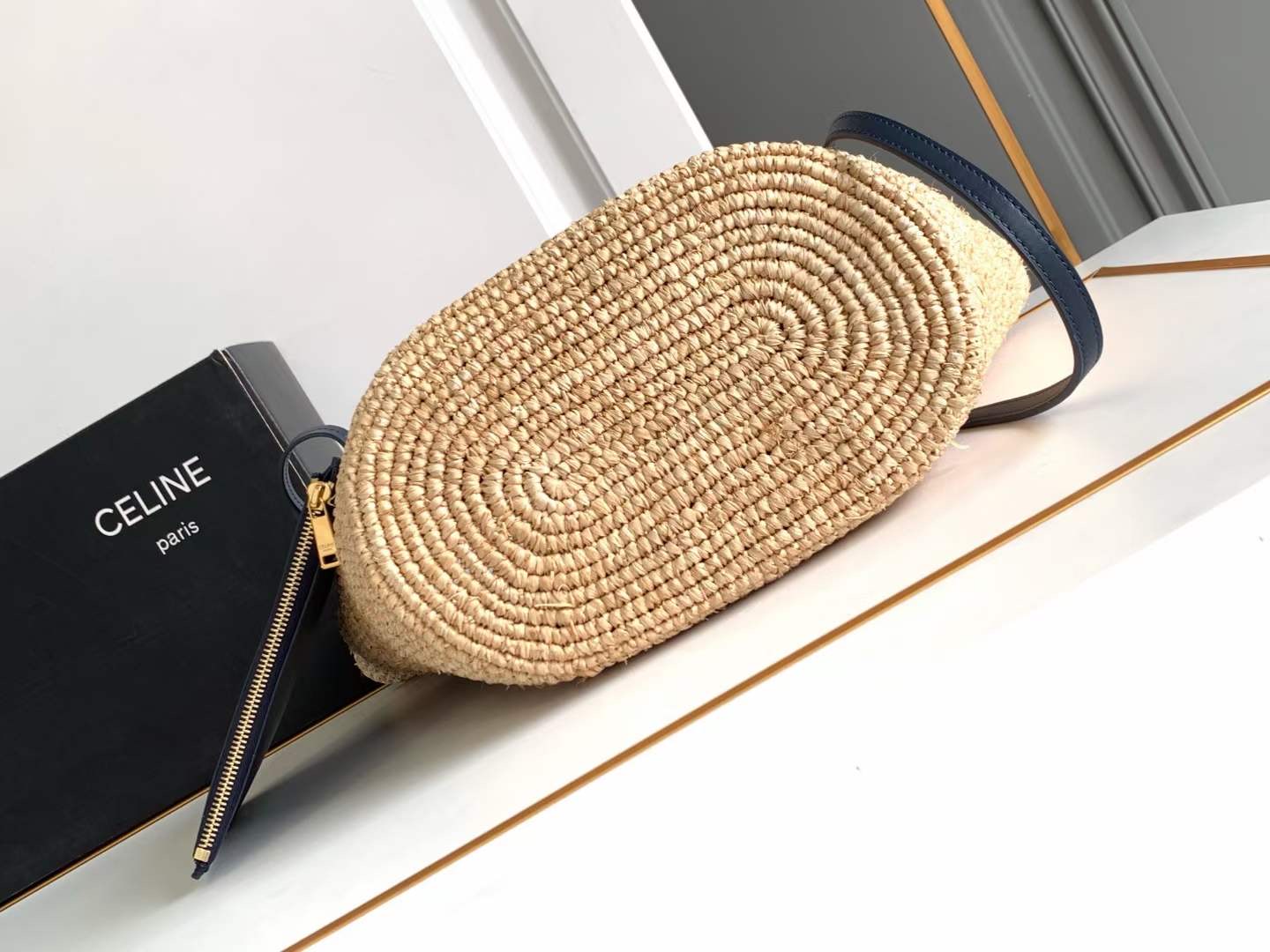 Celine Teen Raffia Tote Celine Teen Raffia Tote