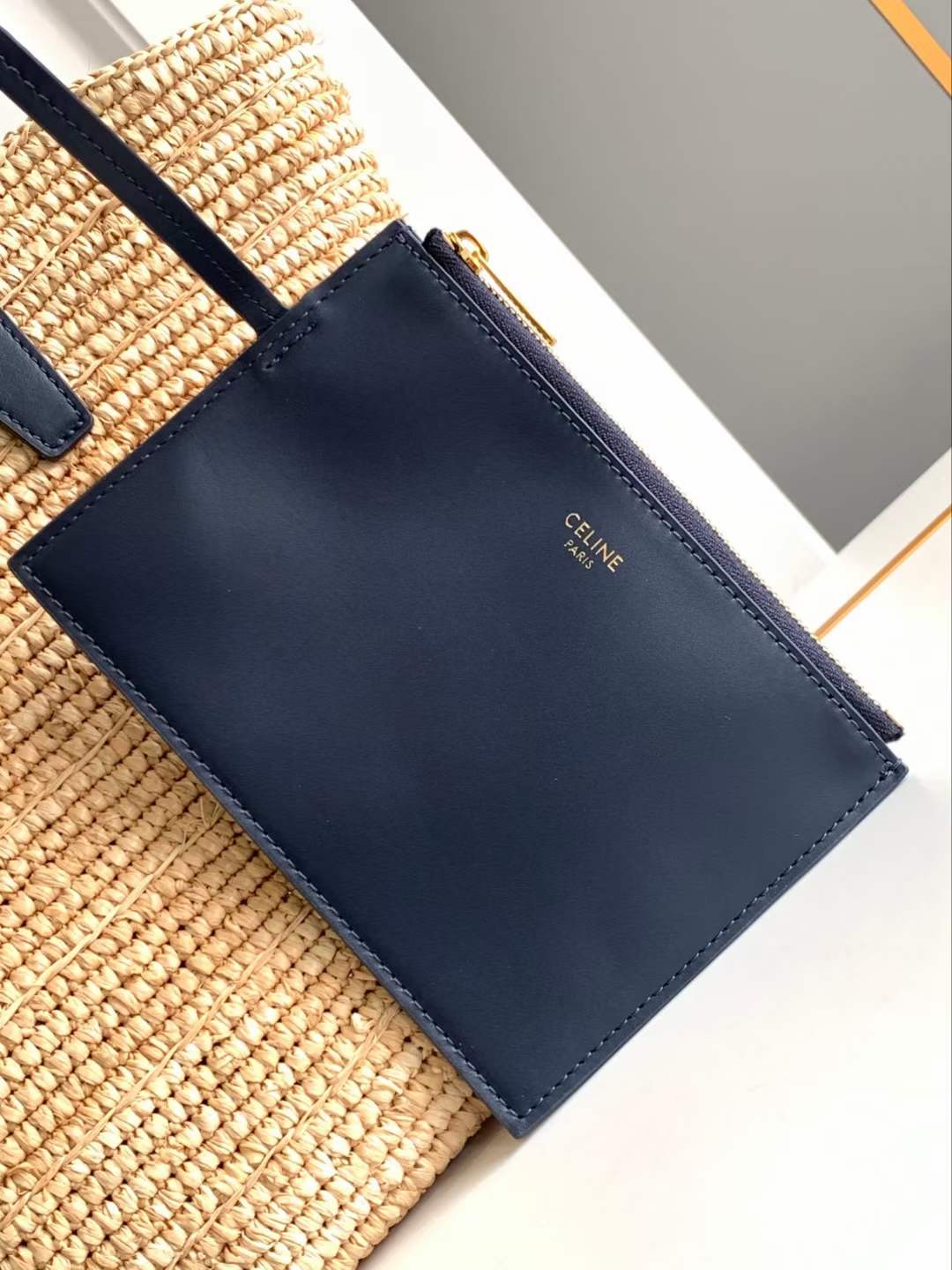 Celine Teen Raffia Tote Celine Teen Raffia Tote
