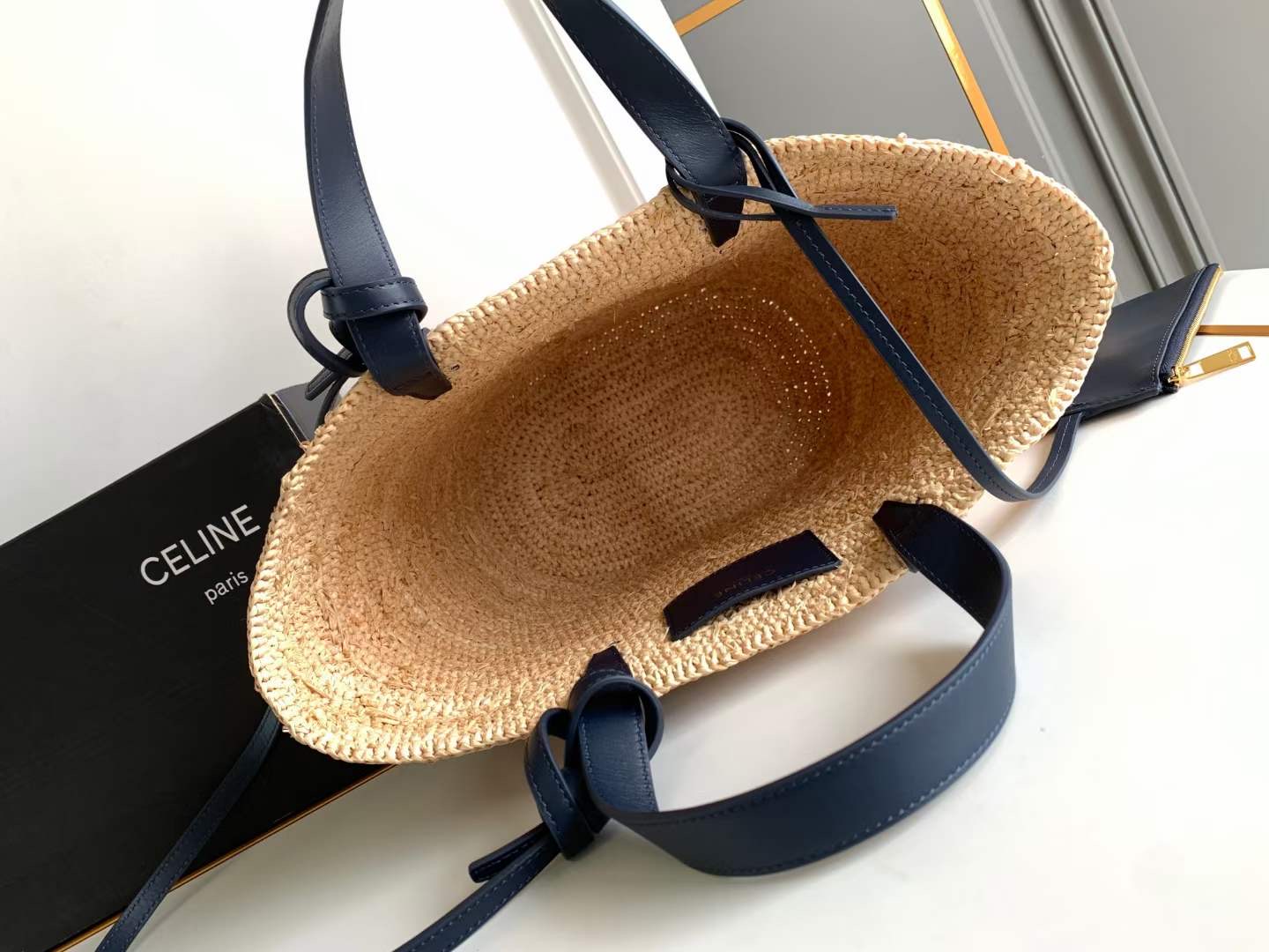 Celine Teen Raffia Tote Celine Teen Raffia Tote