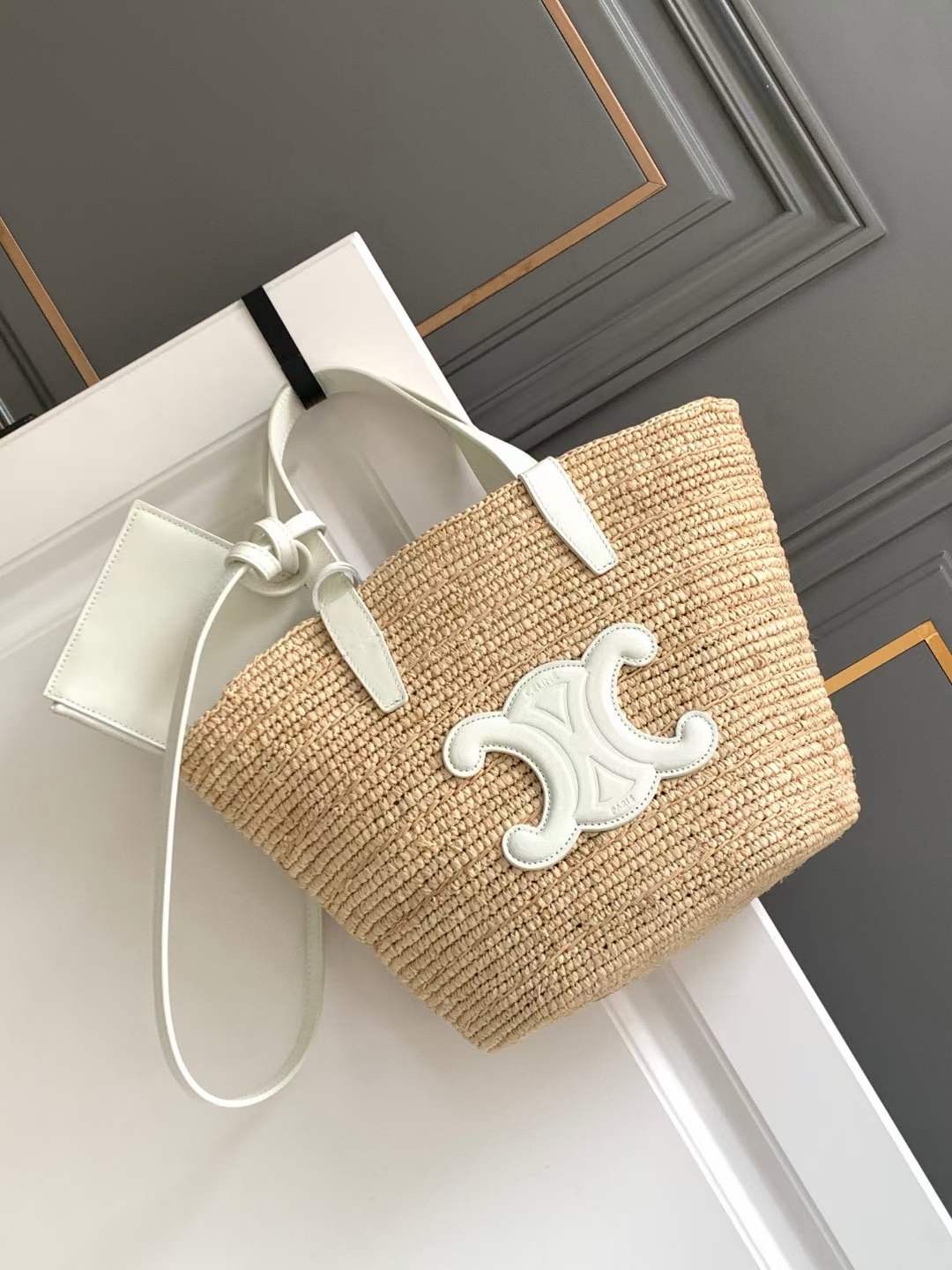 Celine Teen Raffia Tote