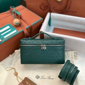 Loro Piana Extra Pocket L19 Pouch Ostrich