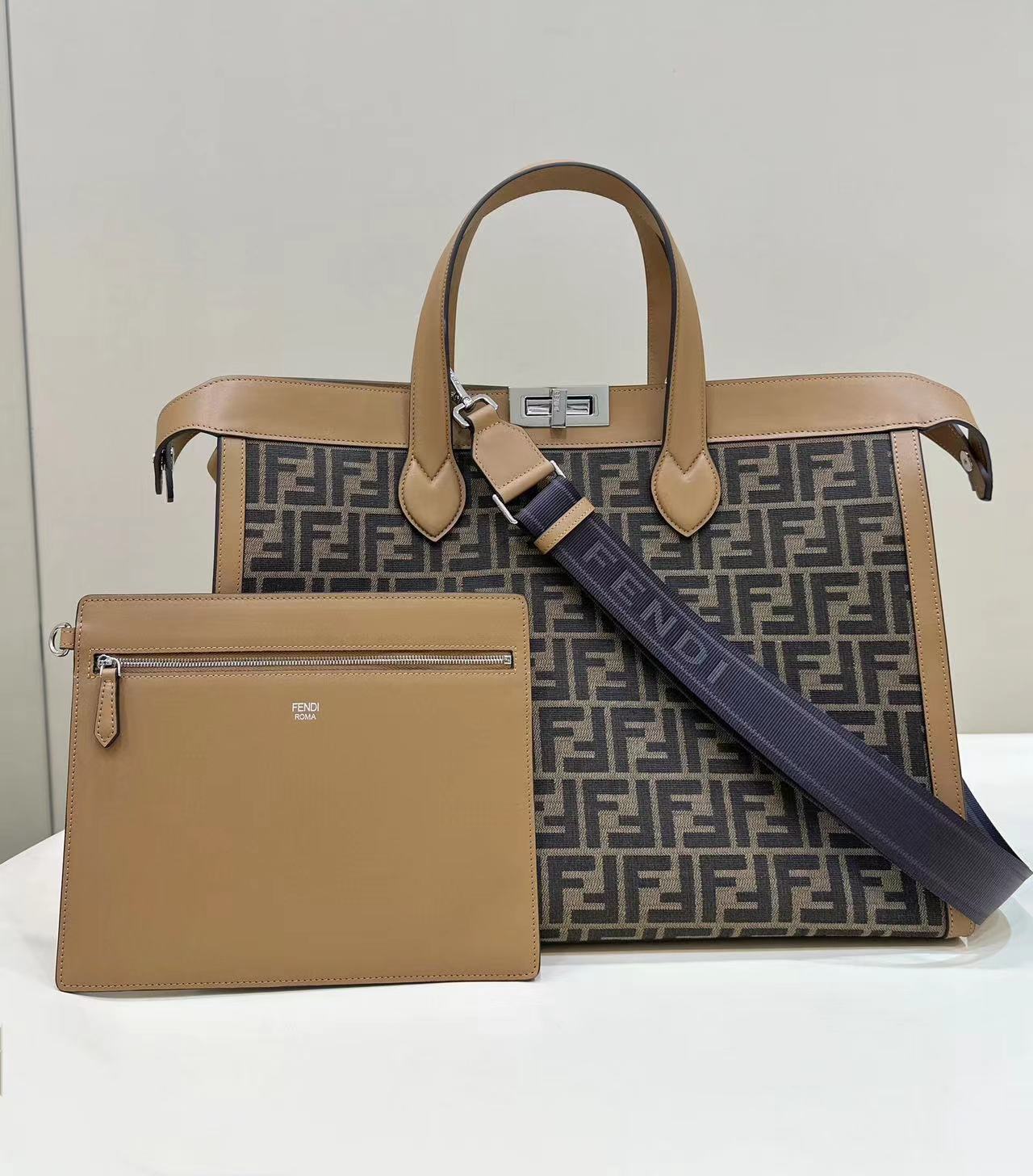Loewe Woven Raffia Tote Bag