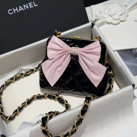 Chanel Bow Clutch With Chain