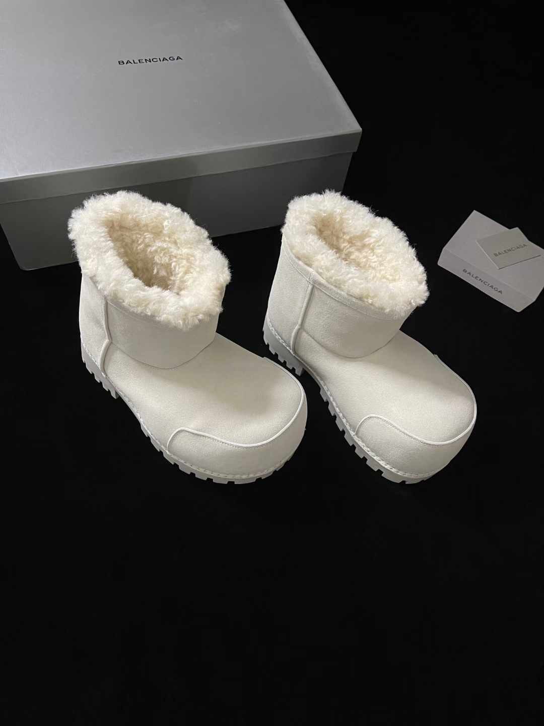 Balenciaga Fur Boot