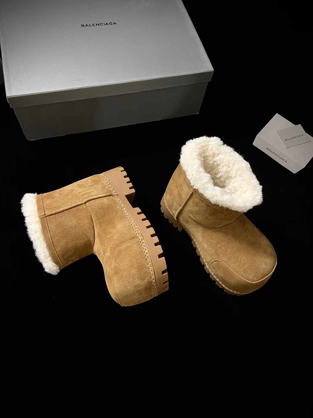 Balenciaga Fur Boot
